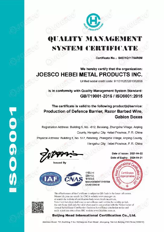 JOESCO obtained AAA certificate for the second consecutive year.