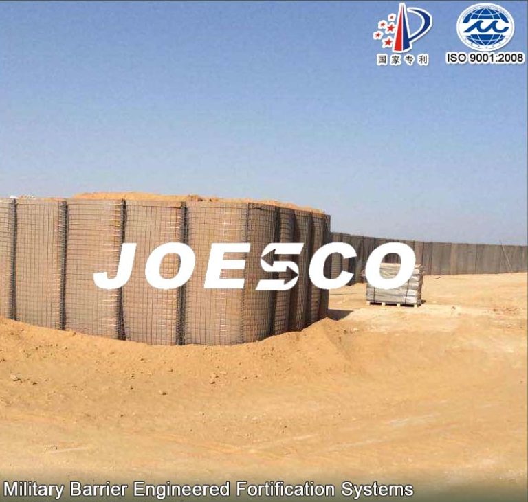 Hesco welded gabion defensive barrier for outside shooting range