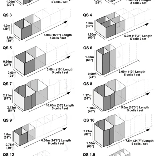 Hesco Barrier Sizes and Dimensions