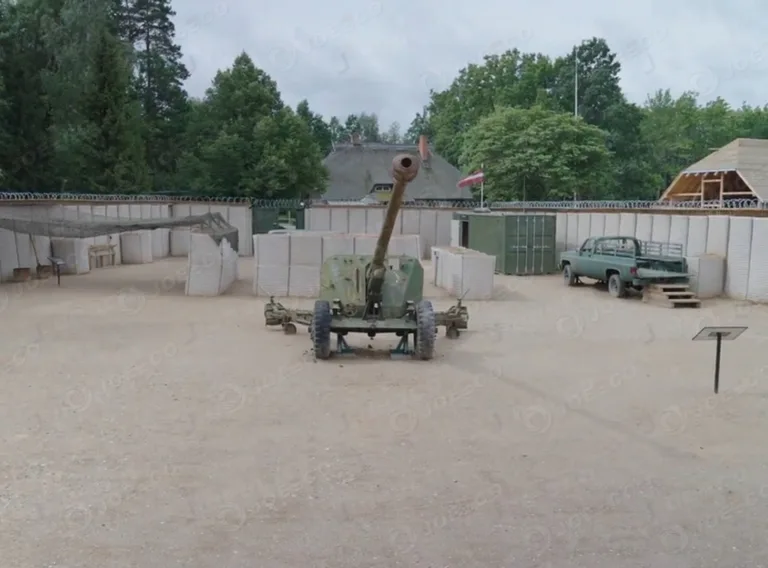 JOESCO hesco barriers are deployed in a European military museum